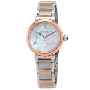 L Series EcoDrive Mother of Pearl Dial TwoTone Watch EM107482D