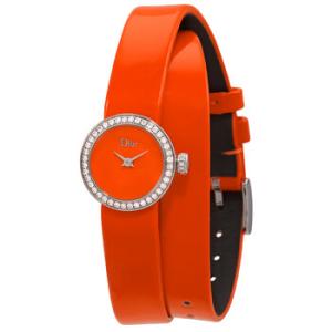 La D De Dior Quartz Orange Dial Watch CD040110A022