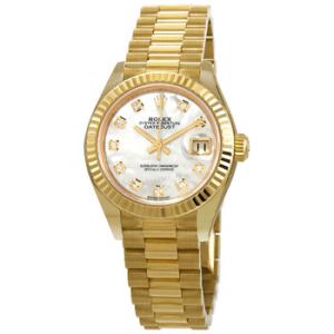 Lady Datejust Automatic Chronometer Diamond White Mother of Pearl Dial Watch 279178MDP