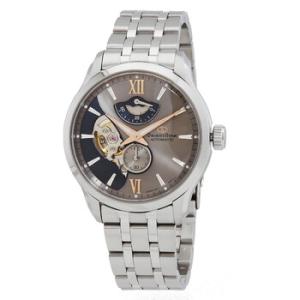 Layered Skeleton Contemporary Automatic Grey Dial Watch REAV0B09N