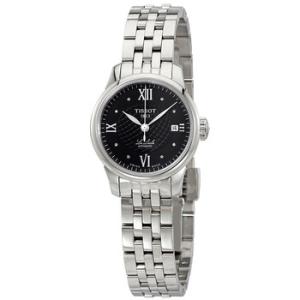 Le Locle Automatic Black Diamond Dial Watch T41.1.183.56