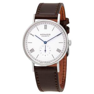 Ludwig 38 Hand Wind White Enamel Dial Watch