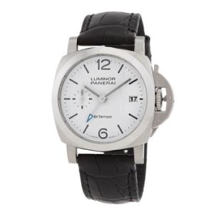 Luminor Quaranta BiTempo Automatic White Dial Watch PAM01367