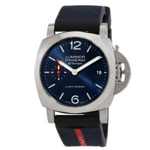 Luminor Quaranta Bitempo Luna Rossa GMT Automatic Blue Dial Watch PAM01404
