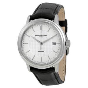 Maestro Automatic Silver Dial Black Leather Watch 2837STC65001