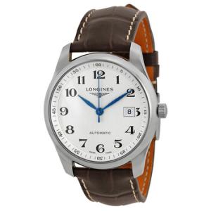 Master Automatic Silver Dial Brown Leather Watch L27934783