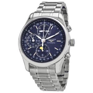 Master Collection Moon Phase Chronograph Automatic Sunray Blue Dial Watch L2.773.4.92.6