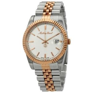 Mathey III Quartz White Dial Twotone Watch H810RA