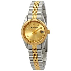Mathey II Quartz Crystal Gold Dial Watch D710BDI