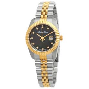 Mathy III MOP Quartz Black Dial Watch D910BN