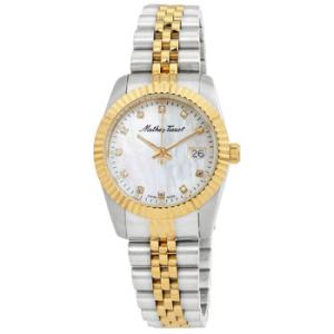 Mathy III MOP Quartz White Dial Watch D910BI