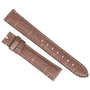 Matte Brown 16 MM Alligator Leather Strap