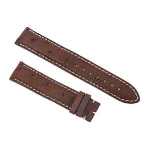 Matte Brown Ostrich Leather Strap