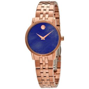 Museum Quartz Blue Mother of Pearl Dial Watch