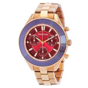 Octea Lux Sport Chronograph Quartz Crystal Burgundy Dial Watch