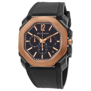Octo Automatic Black Dial Watch