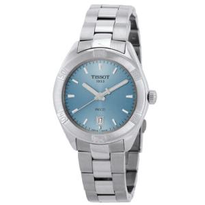 PR 100 Quartz Light Blue Dial Watch T1019101135100