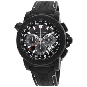 Patravi Traveltec Chronograph Automatic Chronometer Black Dial Watch 00.10620.12.33.01