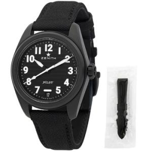 Pilot Automatic Crystal Black Dial Watch 49.4000.362021.I001