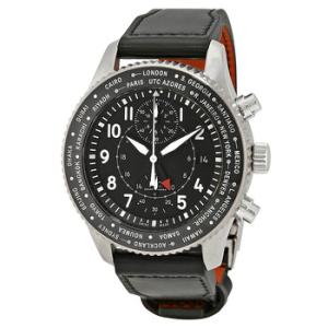 Pilot Black Dial Automatic GMT Watch IW395001