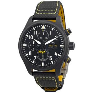 Pilot Chronograph Royal Maces Automatic Black Dial Watch IW389107