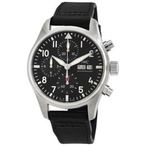 Pilots Chronograph Automatic Black Dial Watch IW388111