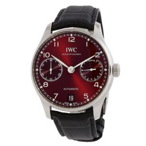 Portugieser Automatic Burgundy Dial Watch IW500714