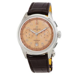 Premier B01 Chronograph 42 Automatic Chronometer Salmon Dial Watch AB0145331K1P1