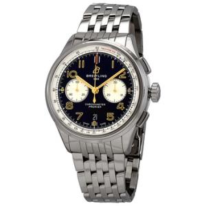 Premier Chronograph Automatic Black Dial Watch AB0118A21B1A1