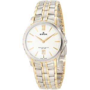 Preowned Edox Grand Ocean Quartz White Dial Watch 27035 357J Bid