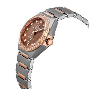 Preowned Omega Constellation Automatic Diamond Brown Dial Watch 131.25.29.20.63.001