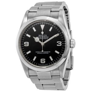 Preowned Rolex Explorer 1 Black Dial Watch 114270BKASO