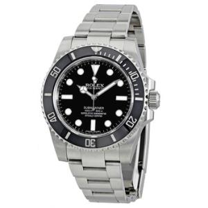 Preowned Rolex Submariner Automatic Chronometer Black Dial Watch 114060 BKSO
