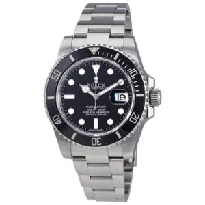 Preowned Rolex Submariner Automatic Chronometer Black Dial Watch 116610LN