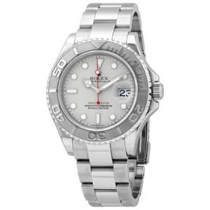 Preowned Rolex Oyster Perpetual YachtMaster Steel with Platinum Watch