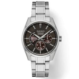 Presage Automatic Black Dial Watch SPB307J1