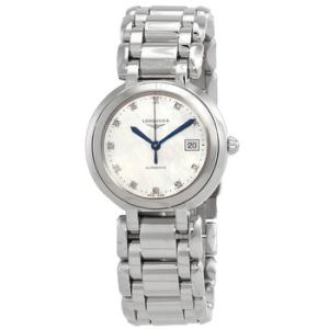 Primaluna Automatic Diamond White Mother of Pearl Dial Watch L8.113.4.87.6