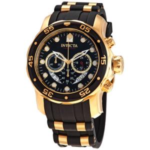 Pro Diver Chronograph Black SemiTransparent Dial Watch