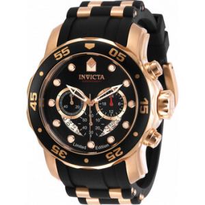 Pro Diver Chronograph Quartz Black Dial Watch