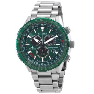 Promaster Air AT World Time Chronograph GMT Green Dial Watch CB500459W
