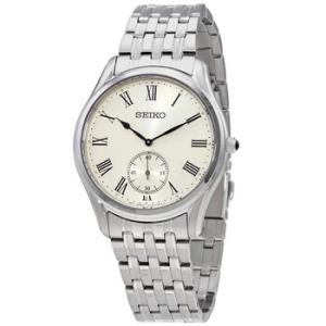 Quartz Cream Dial Stainless Steel Watch SRK047P1