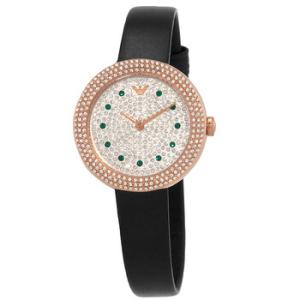 Quartz Crystal Silver Dial Watch AR11492