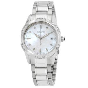 Quartz Crystal White Dial Watch SKK727P1