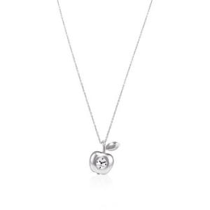 Quartz Silver Dial The Bauble Apple Pendant Necklace Watch MJ0120179307