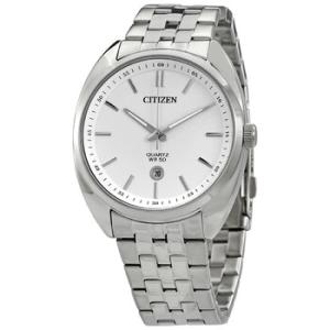 Quartz White Dial Stainless Steel Watch BI509050A