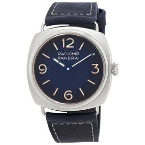 Radiomir Tre Giorni Hand Wind Blue Dial Watch PAM01335