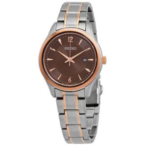 Sapphire Quartz Brown Dial Watch SUR476P1