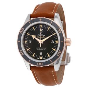 Seamaster 300 Black Dial Brown Leather Watch 233.22.41.21.01.002