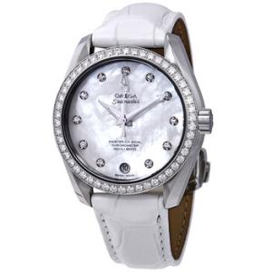 Seamaster Aqua Terra Automatic Diamond White Mother of Pearl Dial Watch 231.18.39.21.55.001