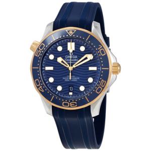 Seamaster Automatic Chronometer Steel  18kt Yellow Gold Blue Dial Watch 210.22.42.20.03.001